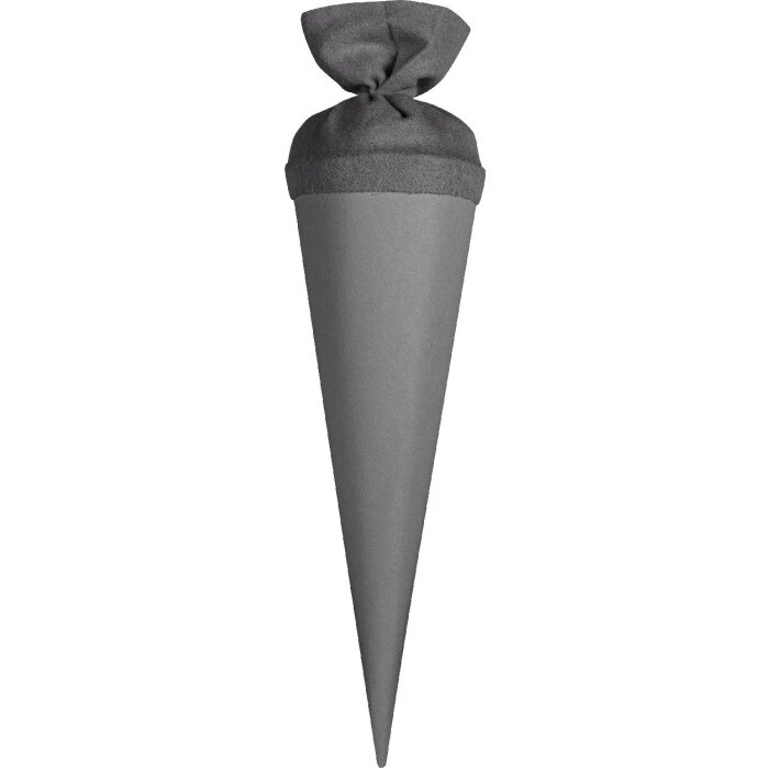 Goldbuch Bastelschultüte mit Filzverschluss 35 cm steingrau
