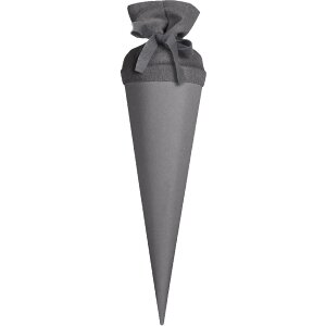 Goldbuch Bastelschultüte mit Filzverschluss 35 cm steingrau