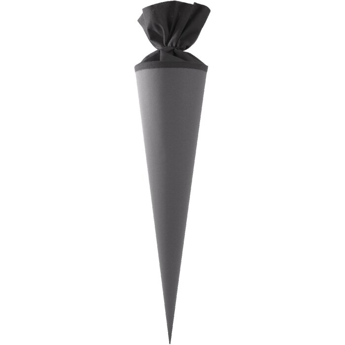 Goldbuch Bastelschultüte Filzverschluss steingrau 70 cm