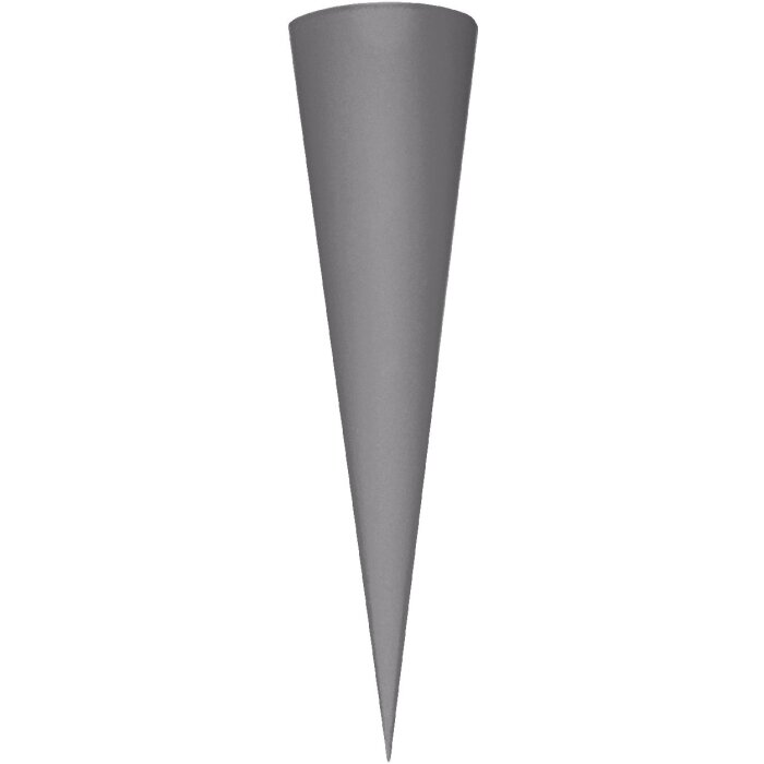 Goldbuch Bastelschultüte ohne Filzverschluss steingrau 70 cm