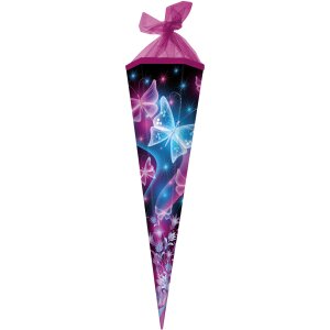 Goldbuch Schultüte 85cm Sechseckig Schmetterling Rosa