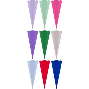 Goldbuch Bastelschultüte farbiger Buntkarton 41 cm