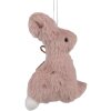 Подвеска Clayre & Eef Кролик Розовый 7x3x10 см