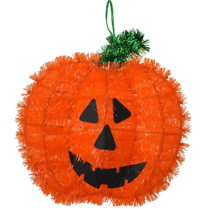 Clayre & Eef 65503 Wanddeko Kürbis Orange 27x3x26 cm