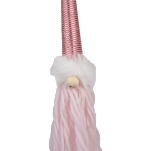 Clayre & Eef 65612 Deko-Hänger Zwerg Rosa 6x6x48 cm