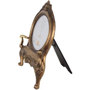 Clayre & Eef 2F1043 Fotorahmen 26x5x28 cm 18x13 cm Goldfarbig