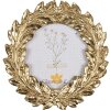 Фоторамка Clayre & Eef 11x2x11 см, Ø 8 см, золотистая, стиль барокко