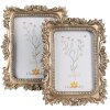 Фоторамка Clayre & Eef 2F1072, барокко, золотая, 19x24 см