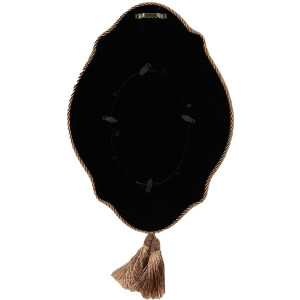 Фоторамка Clayre & Eef 2F1089, овальная, зеленая с золотом, 10x15 см