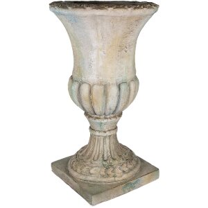 Clayre & Eef 5MG0038 Blumentopf Grün Beige 44x44x75 cm Dekoration