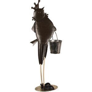 Декоративная птица Clayre & Eef зеленая 30x15x83 см для сада и интерьера