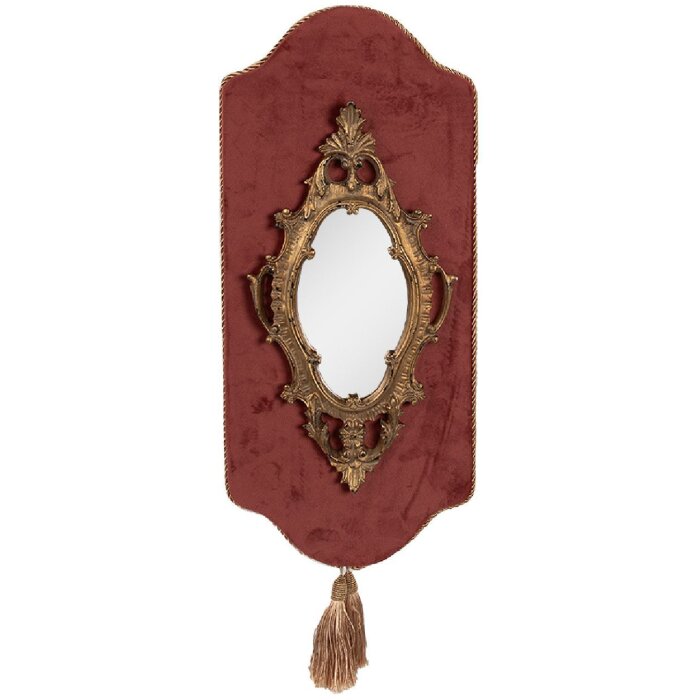 Зеркало Clayre & Eef 62S293, розово-золотое, стиль барокко, 20x3x44 см