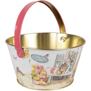 Clayre & Eef 6BL0108 Aufbewahrungskorb Weiß...