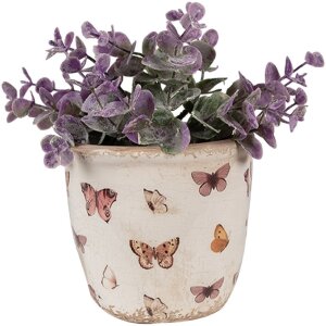 Clayre & Eef 6CE1661XS Dekoration Blumentopf Beige...