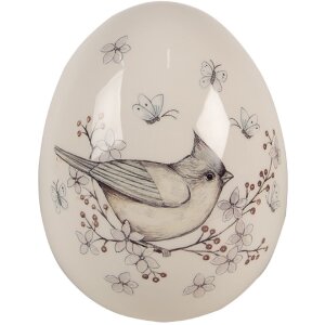 Clayre & Eef 6CE1674 Dekoration Ei Weiß Beige...