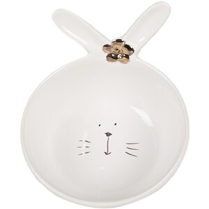 Clayre & Eef 6CE1675 Schale Weiß 13x11x8 cm 200...