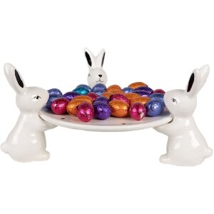 Clayre & Eef 6CE1692 Миска 24x23x12 см белый черный