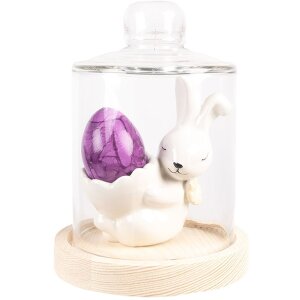 Clayre & Eef 6CE1700 Яйцеварка Зайка белая 10x6x11 см Стиль кантри