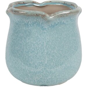 Clayre & Eef 6CE1715BL Dekoration Blumentopf Ø...