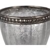 Clayre & Eef 6GL4381 Teelichthalter Silber Ø 6x8 cm Elegant Romantisch