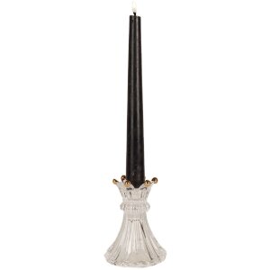 Clayre & Eef 6GL4387 Kerzenständer Transparant Ø 8x10 cm