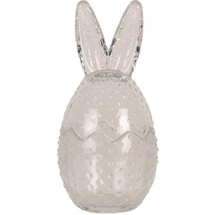 Контейнер Clayre & Eef 6GL4390 с крышкой, прозрачный, Ø 8x17 см