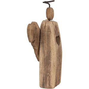 Clayre & Eef 6H2342 Weihnachtsdeko Engel Braun 13x5x22 cm