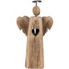 Clayre & Eef 6H2342 Weihnachtsdeko Engel Braun 13x5x22 cm