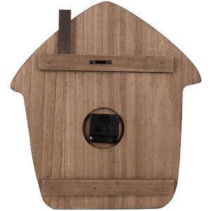 Clayre & Eef 6KL0820 Wanduhr Braun 37x4x40 cm 1xAA Batterie