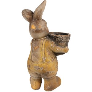 Clayre & Eef 6MG0035 Dekoration Blumentopf 23x18x41 cm Braun