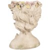 Clayre & Eef 6PR3895 Blumentopf Frau Grau 20x18x26 cm