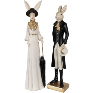 Канинчик Clayre & Eef 6PR404 — бежево-чёрный, 34 см