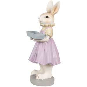 Clayre & Eef 6PR4011 Deko-Kaninchen Braun Violett...