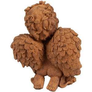 Ангел декоративный Clayre & Eef, коричневый, 9x7x11 см