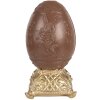 Clayre & Eef 6PR4105 Deko Ei Braun Gold Kaninchenrelief 14x14x25 cm