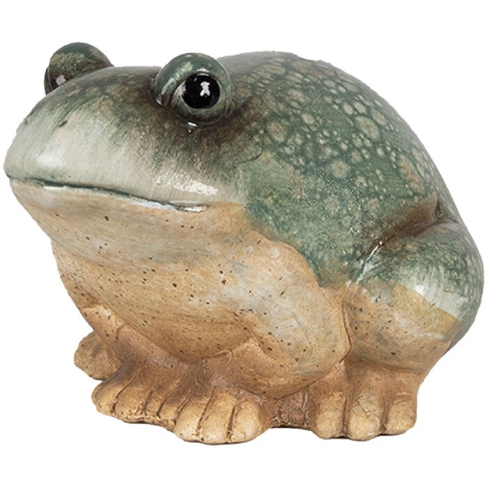 Clayre & Eef 6PR4124 Deko Frosch Grün 13x12x9 cm