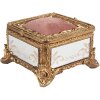 Clayre & Eef 6PR4132 Schmuckkasten Goldfarbig 12x12x7 cm
