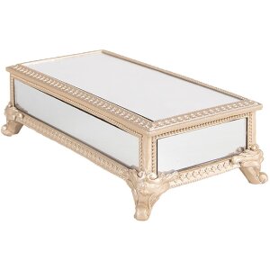 Clayre & Eef 6PR4136 Schmuckkasten Beige 21x11x7 cm Elegantes Design