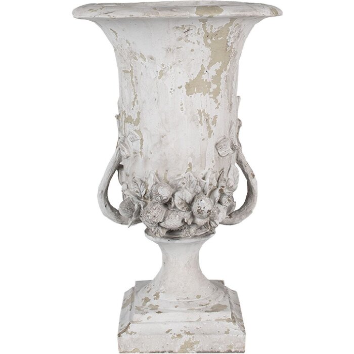 Ваза Clayre & Eef 6PR5057, бежевая, 30x44 см, стиль шебби-шик