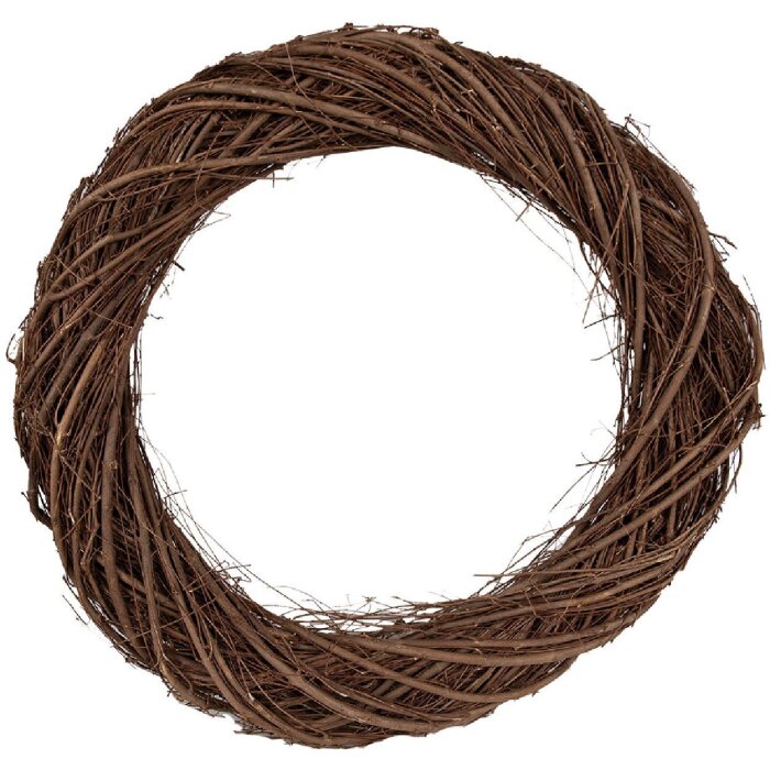 Clayre & Eef 6RO0602XXL Deko-Kranz Braun 50x8 cm Elegantes Design