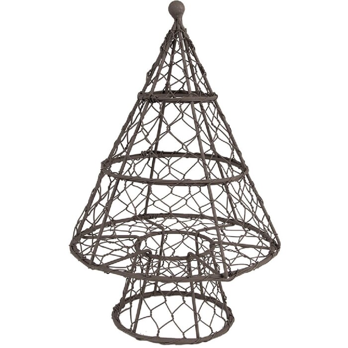 Рождественская елка Clayre & Eef, коричневая, 21x33 см