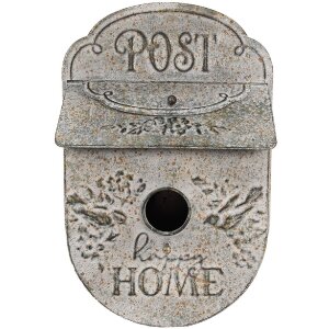 Декоративная кормушка Clayre & Eef 6Y5497, серая,...