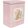 Clayre & Eef 6Y5508 Büchse Blech 2er Set Blau Rosa 21x15x25 18x13x22 cm