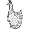 Clayre & Eef 6Y5521 Korb Huhn 30x12x25cm Braun - Dekorativer Korb
