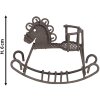 Clayre & Eef 6Y5523 Украшение "Лошадка-качалка" коричневый 9x3x6 см