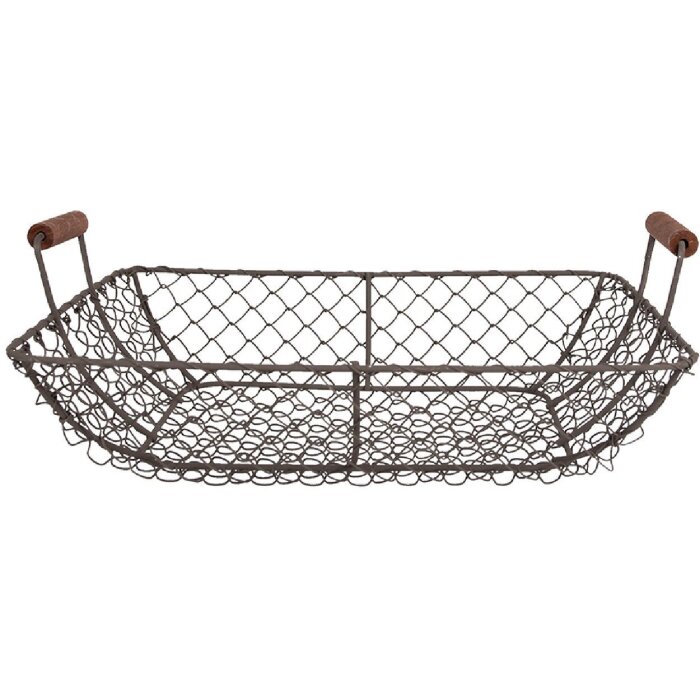 Clayre & Eef 6Y5526 Korb Braun 32x26x8/12cm Stilvolle Aufbewahrung