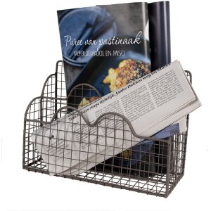 Clayre & Eef 6Y5530 Briefhalter Braun 27x12x22 cm Elegantes Bürozubehör