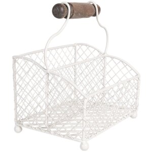 Clayre & Eef 6Y5533 Briefhalter Weiß 19x15x9/24...