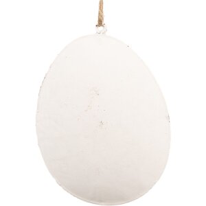 Clayre & Eef 6Y5567 Deko-Hänger Ei Weiß 10x2x8 cm
