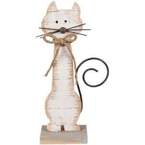 Clayre & Eef 6Y5594 Dekoration Katze 21x8x38 cm...